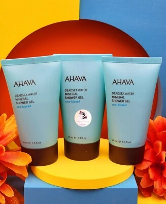 3xAHAVA Deadsea Water Mineral Gel de Ducha Sea-Kissed 1.3oz/40ml NUEVO Tamaño de Viaje Foto 1 de 4