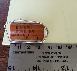 10 MFD 50W.V. Condensador de película axial CORNELL DUBILIER BR-105 AMP audio probado #28 - Imagen 1 de 6