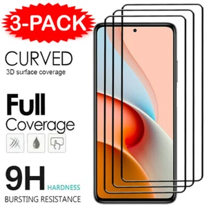 For Xiaomi Redmi Note 14 13 12 Pro 11 10 9 8 3X Tempered Glass Screen Protector - Picture 1 of 10