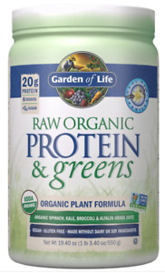 Garden Of Life Raw Organic Protein & Green Vanilla Flavoured 550g Powder 