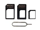 3-in-1 Nano to Micro Sim Adapter Set