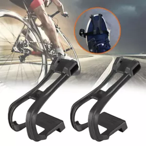 1 Set Cycling Bike Toe Clip Toe Pedal Clips & Straps for Fixie Road Bike - Picture 1 of 7