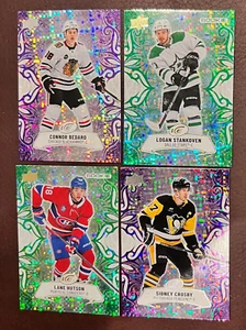 2024-25 Upper Deck ICE Hockey - Emerald Green & Purple Parallels- You Pick! - Picture 1 of 16