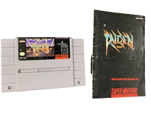 Raiden Trad - Super Nintendo SNES - Tested - Authentic - Picture 1 of 8