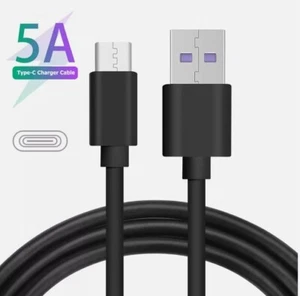 Câble Chargeur Rapide pour Samsung Huawei Type C USB-C Câble de Charge Données Noir - Photo 1 sur 8