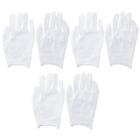 3 Pairs Pure Cotton Work Gloves White Costume Gloves  Cleanliness And Hygiene