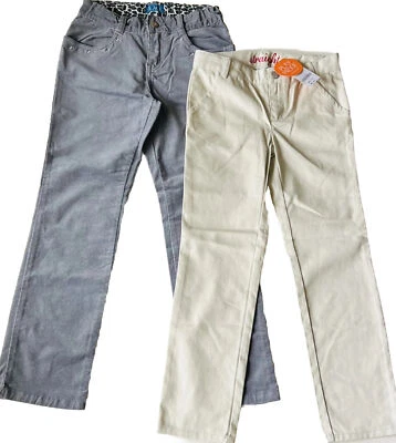 Pantalones deportivos informales rectos para niñas The Children PLACE/GYMBOREE (8)(10) beige/gris Foto 1 de 4