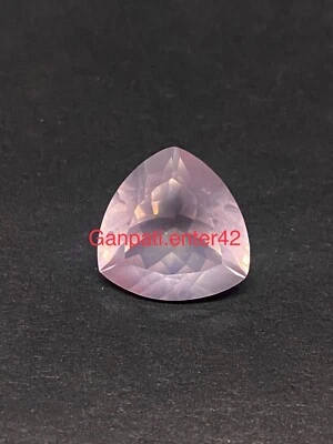 Cuarzo rosa natural facetado corte trillón 15x15 mm lote de 1 pieza piedras preciosas sueltas E Foto 1 de 4