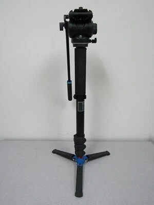 Benro A48FDS4PRO Aluminum Monopod with 3-Leg Base -- Max Load 8.8 lb (4 kg) (f) - Image 1 of 4