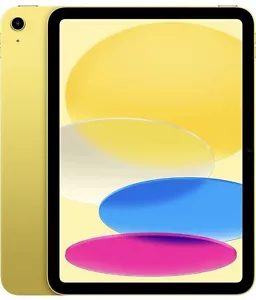 Apple iPad (10th Generation) 256GB, Wi-Fi, 10.9 in - Yellow - Good - Picture 1 of 5