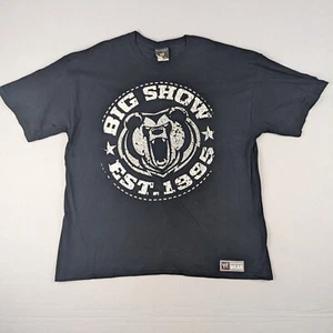 WWE The Big Show T-Shirt XL Blue Authentic Merchandise 'Go Big or Get Lost' Tee - Picture 1 of 9