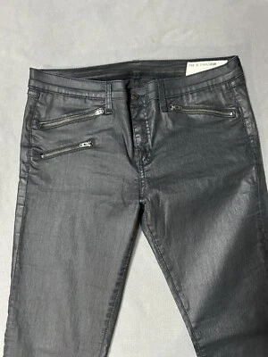 Rag And Bone Womens Pants size 32 W15211018 Skinny Wax Zipper Moto Biker - Image 1 of 4