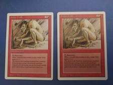 SEDGE TROLL MTG REVISED Magic the Gathering NEVER PLAYED vintage 2 card lot RARE