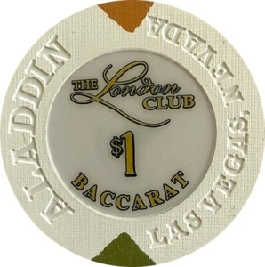 $1 ALADDIN LONDON CLUB OVERSIZE 43MM PAULSON LAS VEGAS CASINO CHIP - Picture 1 of 1