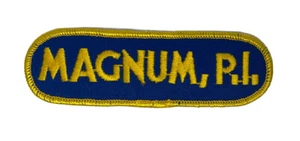LMH PATCH Badge MAGNUM PI Tom Selleck TV Crime Show HAWAII 1980-1988 4.5" Yellow - Picture 1 of 3