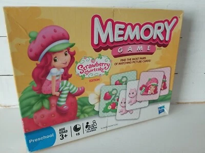 Vtg Strawberry Shortcake Memory Matching Card Game Preschool Edition  - Image 1 of 4