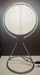 1990's Ikea Chrome Vate Table Lamp Base Only Takes a Paper Lantern Shade - Picture 1 of 7