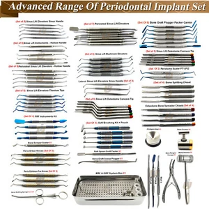Range Of Implant Surgical Instruments Kits Dental Bone Preparing Elevators Sets - Picture 1 of 39