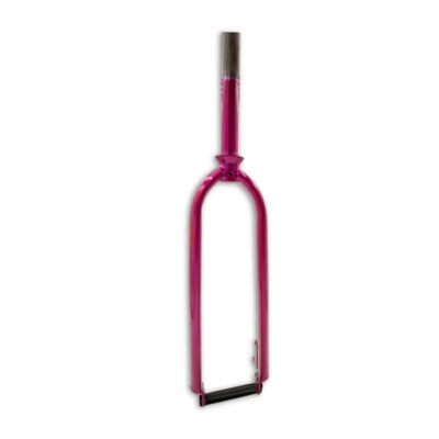 26" Rigid Cruiser Threadless Fork 1 1/8x227mm Chromoly Pink - Image 1 of 2