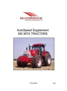 Manual de taller de concesionarios McCormick MC incl. velocidad automática - Imagen 1 de 5