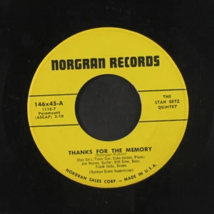 STAN GETZ: thanks for the memory / how deep is the ocean (How high sky ) - Picture 1 of 2