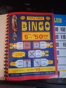 Vintage Pull Tab Tickets Salesman Sample Booklet 30 Pcs - Picture 1 of 10