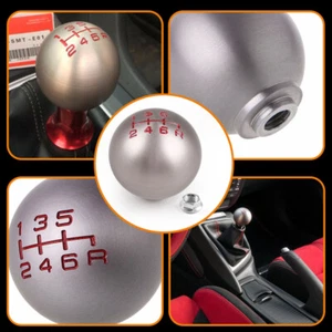 6 Speed Type R Shift Knob & Boot MT Aluminum For Honda Acura Civic M10 x 1.5 + - Picture 1 of 17