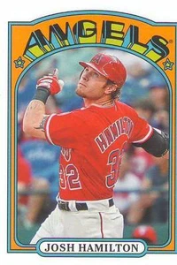2013 Topps Series 2 1972 Mini Josh Hamilton Los Angeles Angels TM-79 - Picture 1 of 1