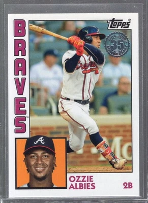 2019 Topps 1984 Topps 35th Anniversary Insert #T84-52 Ozzie Albies Braves - Image 1 of 2