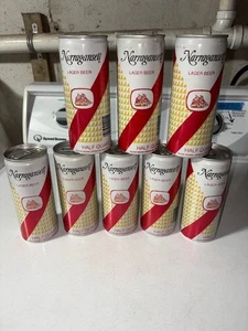 NARRAGANSETT LAGER 16 Unzen HALBER QUART STAY TAB BIERDOSE MENGE 8 BODEN GEÖFFNET - Bild 1 von 11