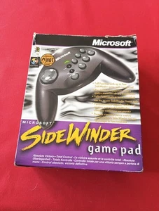 MANETTE JOYSTICK GAME PAD SIDE WINDER MICROSOFT COMPLET EN BOITE WINDOWS 95 - Imagen 1 de 7