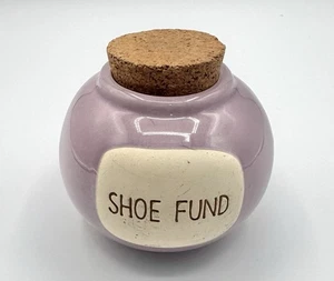 SHOE FUND Keramik MÜNZBANK $ Korken Stopfen von Today's Living Speichern Sie Ihr Kleingeld - Bild 1 von 10