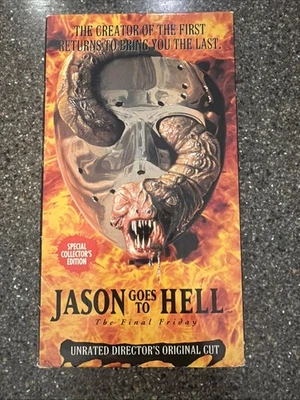 Jason Goes To Hell The Final Friday VHS 1993 Unrated Directors Original Cut - Image 1 of 4