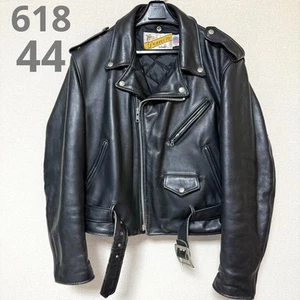 Schott 618 Double Riders 2XL Black Rare size 44 - Picture 1 of 19