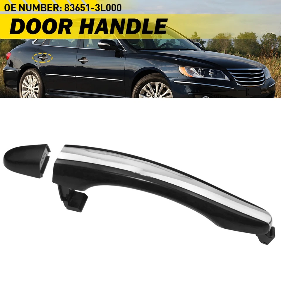 For 2006-2011 Hyundai Azera Rear Left Right Primed Outside Door Handle - Изображение 1 из 4