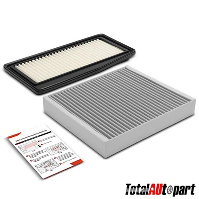 Filtro de aire de cabina de motor y carbono activo para Chevrolet Spark 2013 2014 2015 1,2 L Foto 1 de 4