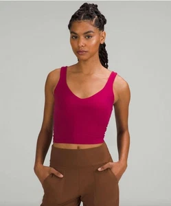 Lululemon Pomegranate Align Tank 6 Nulu Stretch Athletic Activewear Athleisure - Picture 1 of 11