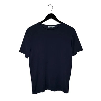 Sunspel 棉质汗布短袖 T 恤 S 码海军蓝 — 第 1/4 张图片