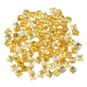 100 Pieces Square Pyramid Rivets Decorative Rivets Decorative Rivets Hollow - Picture 1 of 13