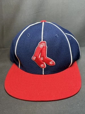 Boston Red Sox Hat SnapBack Cap American Needle Socks Logo Red Bill MLB Base - Image 1 of 4