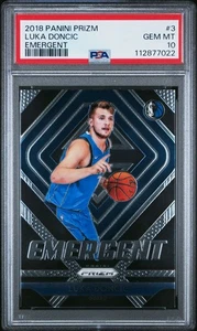 Luka Doncic 2018-19 Panini Prizm Emergent Rookie #3 PSA 10 GEM MT losa nueva fresca - Imagen 1 de 2