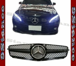Fit 08-14 W204 C204 C Sedan Coupe Model Shiny Black SLC Front Replace Grille - Bild 1 von 2