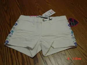 Girls White Embellished 3" Shorts by Jordache - Picture 1 of 3
