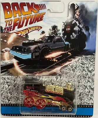 JULES VERNE TRAIN Time Machine Custom Hot Wheels Retro "Back to the Future" * - Image 1 of 4