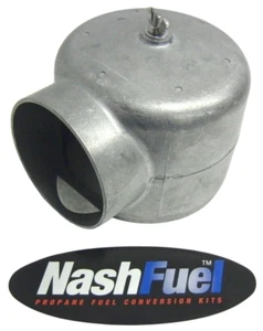 Adaptador carburador de gasolina de snorkel de 90 grados 4" Holley Edelbrock 4 bbl 2bbl - Imagen 1 de 1