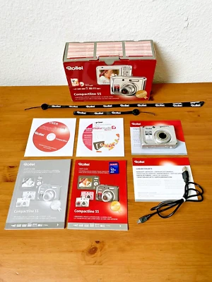 Digital Kamera Rollei Compactline 55 - 1 GB Speicherkarte Zubehörpaket OVP - Bild 1 von 4