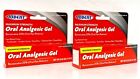 2 Pack Oral Analgesic with Benzocaine 20% Oral Pain Relief Gel 0.42 oz