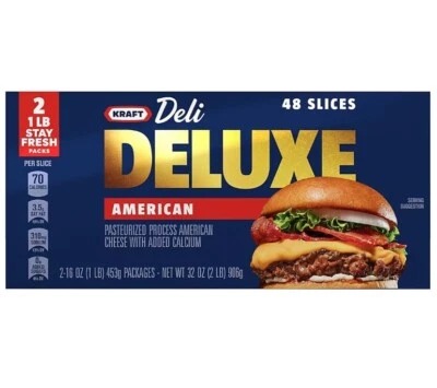Kraft Deli Deluxe American Cheese Slices, 48 ct. - Image 1 of 3