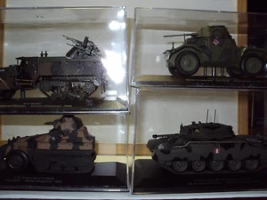 4 x LARGE ARMY MILITARY VEHICLES WWII CRUISER TANK ARMOURED CAR HALF TRACK &MORE - Picture 1 of 5