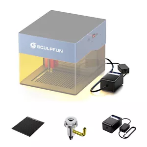 SCULPFUN iCube Lasergraveur Waben Arbeitstisch für Schreibtisch Luftpumpe F7H2 - Bild 1 von 9